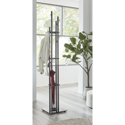 Steel Freestanding 8 - Hook Coat Rack