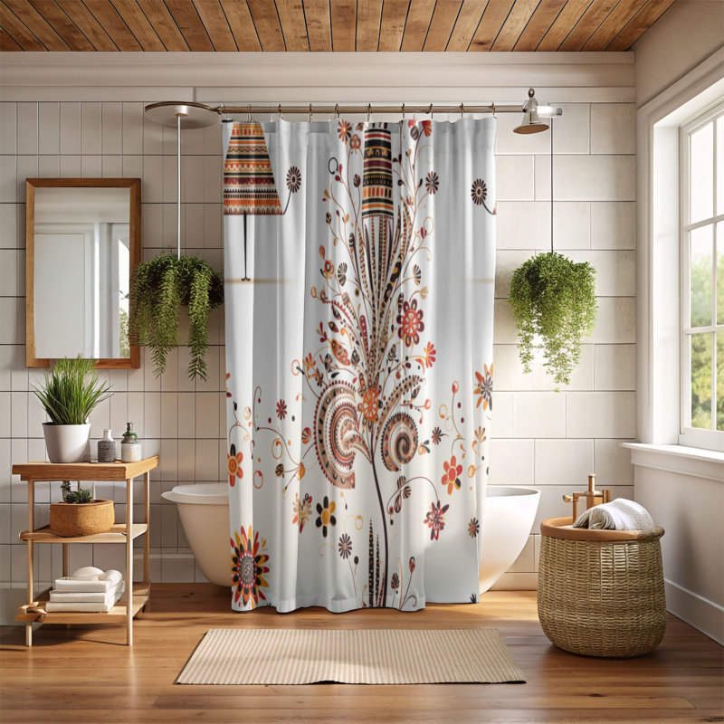 Rideau de douche Gradin, H 74 po x l 71 po