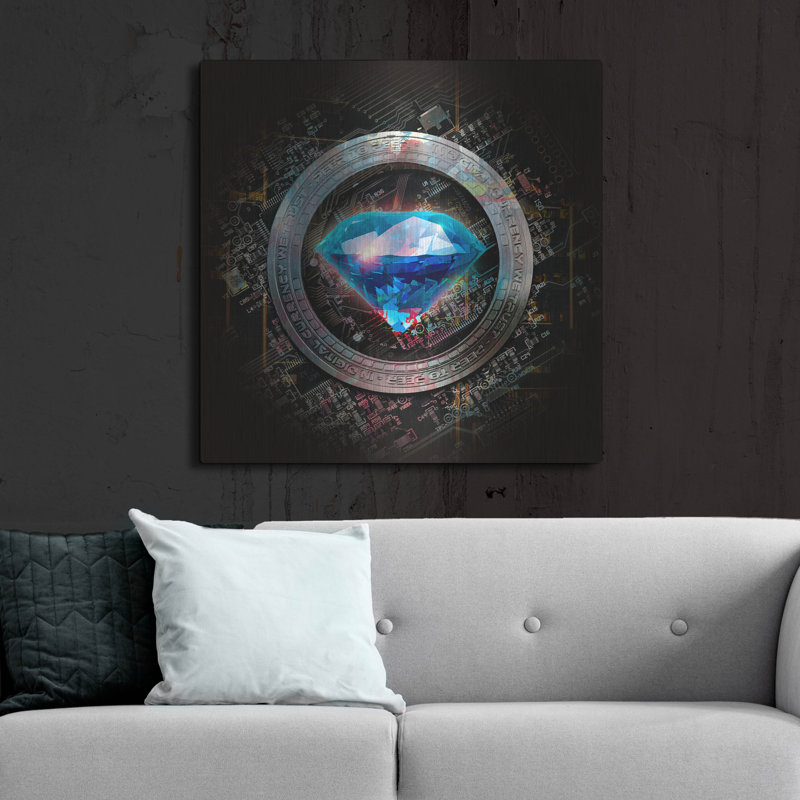 «TON Crypto Power» par Luxe Metal Po «TON Crypto Power» par Valentyn Artemenko, H 36 po x l 36 po