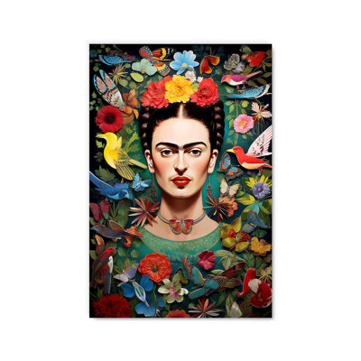"Frida Kahlo" Portrait Mexican Art Acrylic Print