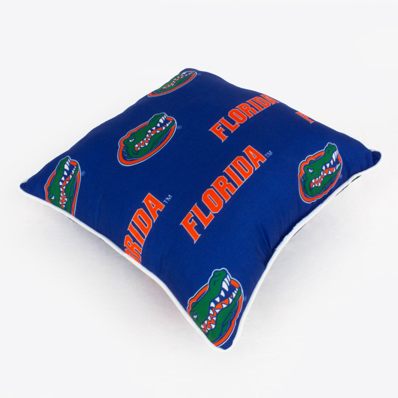 NCAA Square Pillow Cover & Insert, Florida