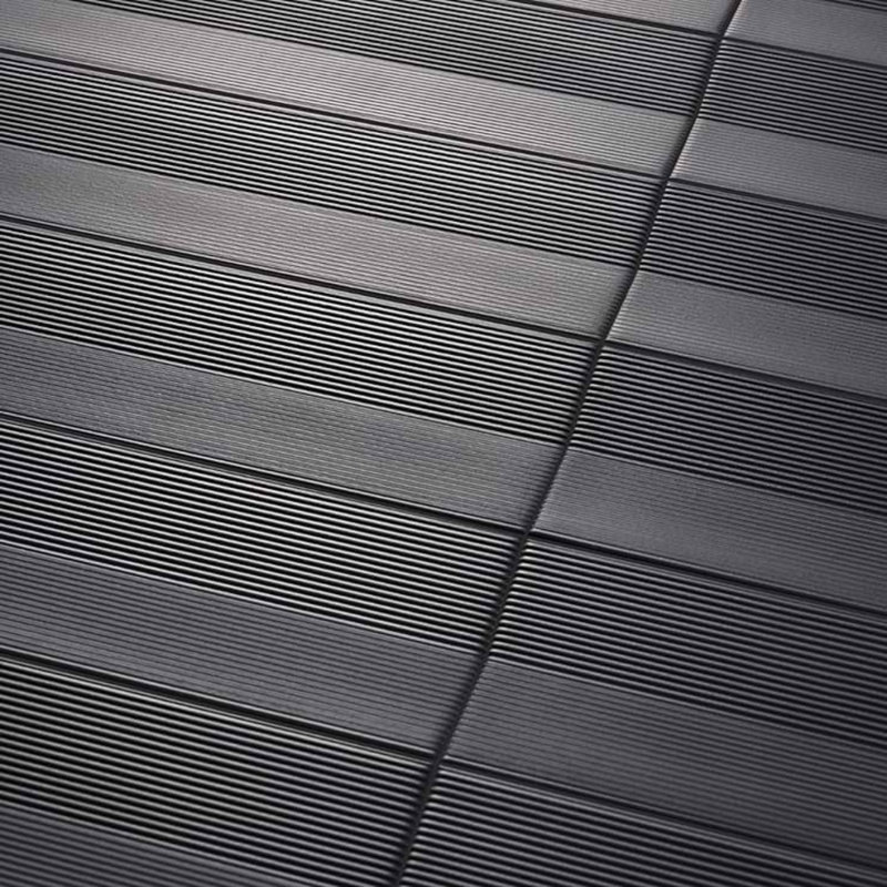 Kinzie 4x16 Concave 3D Matte Ceramic Tile, Charcoal