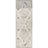 Fleener Oriental Gray/Denim Area Rug