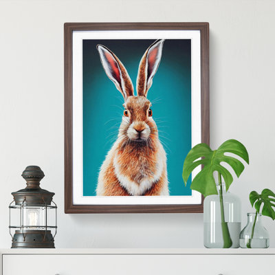 XC1022-2403X Hare Portrait No.2 - Wrapped Canvas Print