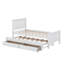 Lit plateforme simple avec tiroirs et lit gigogne-114349994