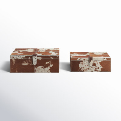 Georgine 2 Piece Handmade Decorative Box Set
