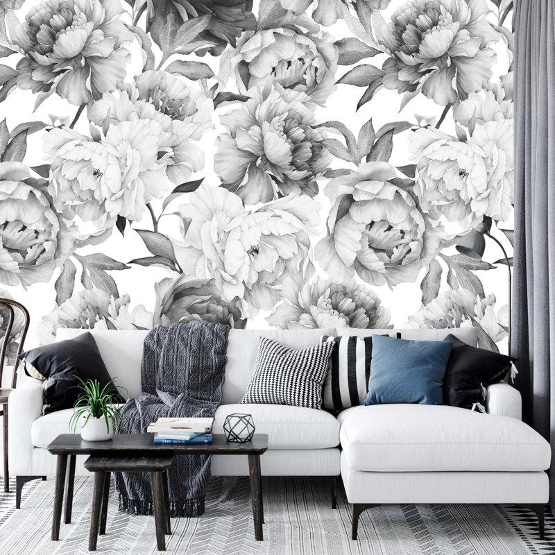 Noir Bloom Symphony, 112" L x 75" W