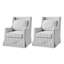 Fauteuil décoratif pivotant avec coussin lombaire l 29,5 po Claudio-815590144-815722988