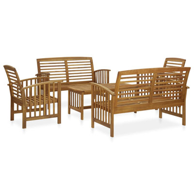 Chaise longue avec coussins 3 pièces Brikene