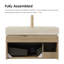 Ensemble de meuble-lavabo à assemblage complet 30 po MURI, avec comptoir en pierre frittée et lavabo en céramique, armoire de rangement flottante simple avec tiroir et porte-21858342-21858337-21858338