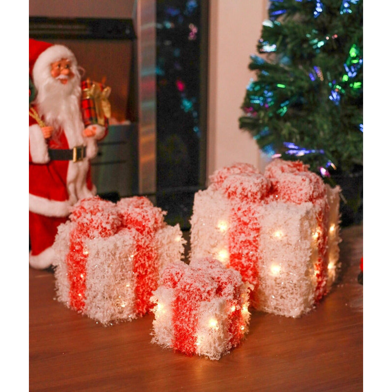 Christmas Decorative Accent, White/Red 