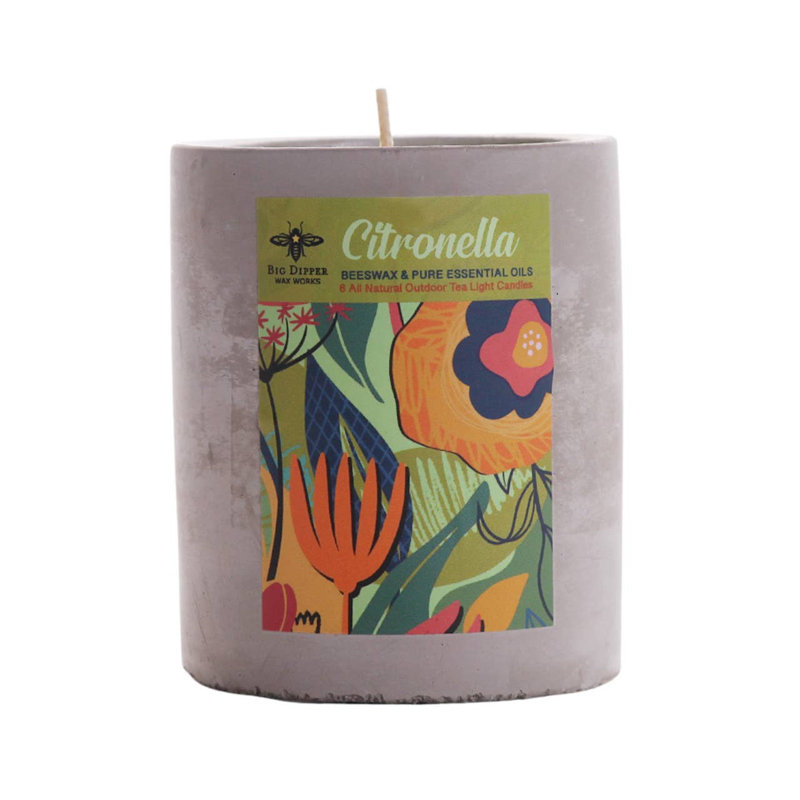 Bougie parfumée fantaisie avec porte-béton
