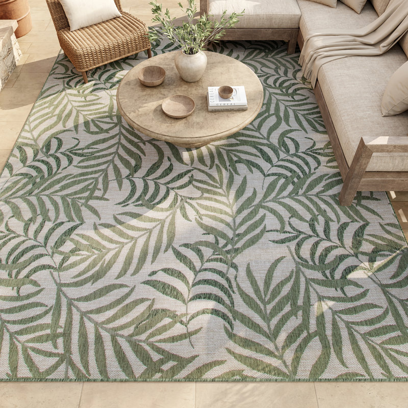 Agora Floral Indoor / Outdoor Rug, Rectangle 8' x 10'