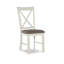 Chaise d'appoint rembourrée en bois massif Atiqa-607373662