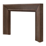 Modern Ember Everly Wood Fireplace Mantel Surround Kit in White | 56" x 42" Opening | 54"