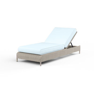 Manhattan Outdoor Resin Wicker Chaise Lounge