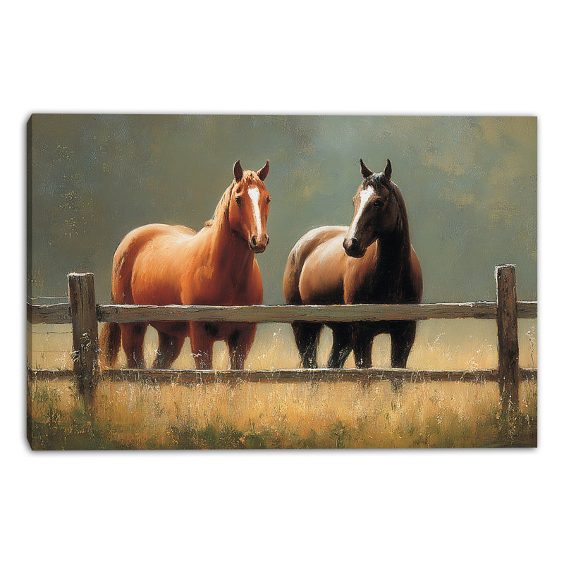 Art mural sur toile tendue Barnyard, L 36 po x H 24 po x P 1,5 po