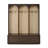Farmhouse Wooden Style Hall Tree with Arched Design, Elegant Entryway Bench with Retro Hooks, Rustic Coat Rack & Shoe Organizer with Drawers-301620687