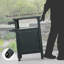 Chariots de gril pour l'extérieur avec rangement et roues, table portative en métal et armoire de rangement pour barbecue, terrasse, patio, cour arrière-649506589