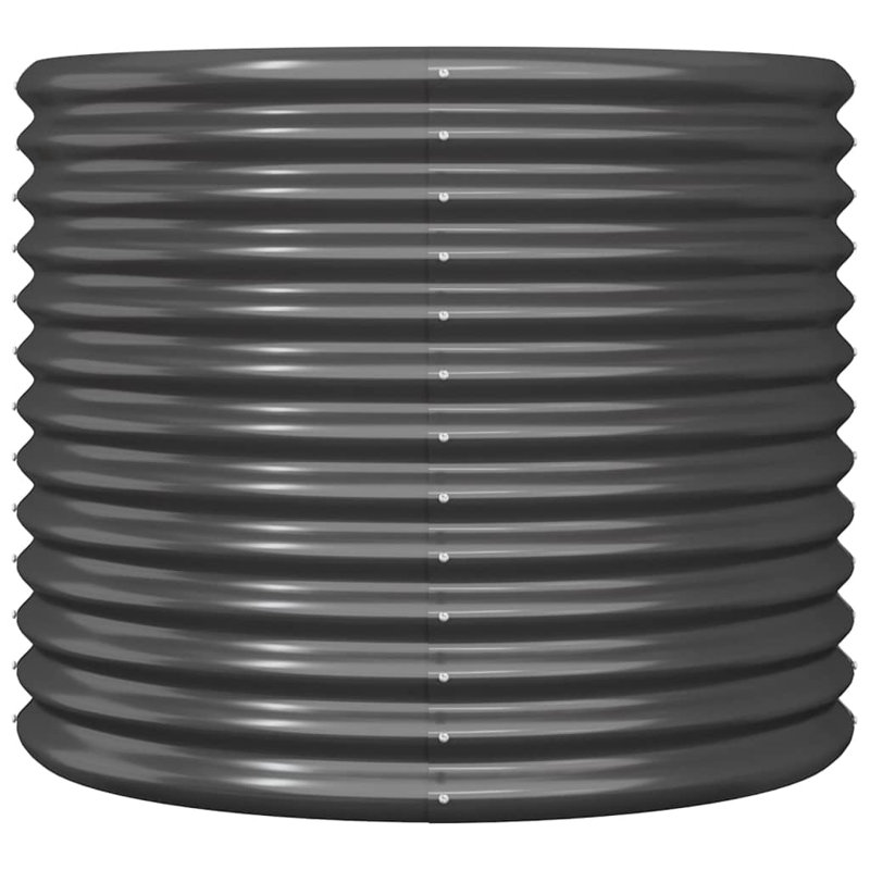 Garden Raised Bed Powder-coated Steel, 26.77" H x 31.50" W x 31.50" D, Anthracite
