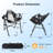 Noraleescome Hammock Folding Camping Rocker Chair with Headrest and Cup Holder-1838293755