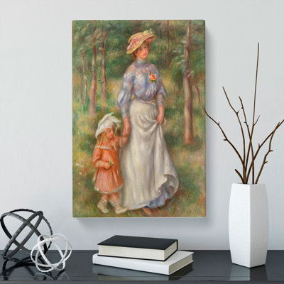 Promenade by Pierre-Auguste Renoir - Wrapped Canvas
