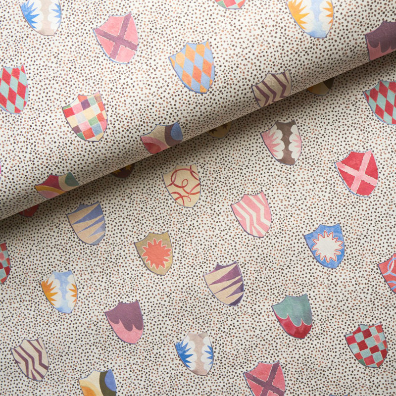 Schumacher x Happy Menocal Heraldic Wallpaper, Sprezzatura
