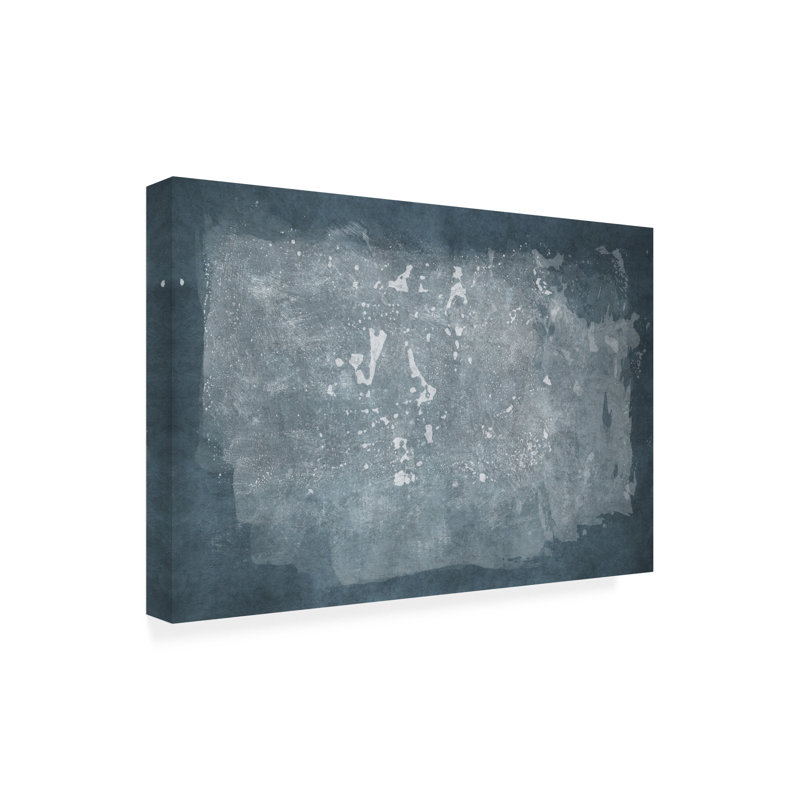 Art sur toile bleu bol3, H 30 po x l 47 po