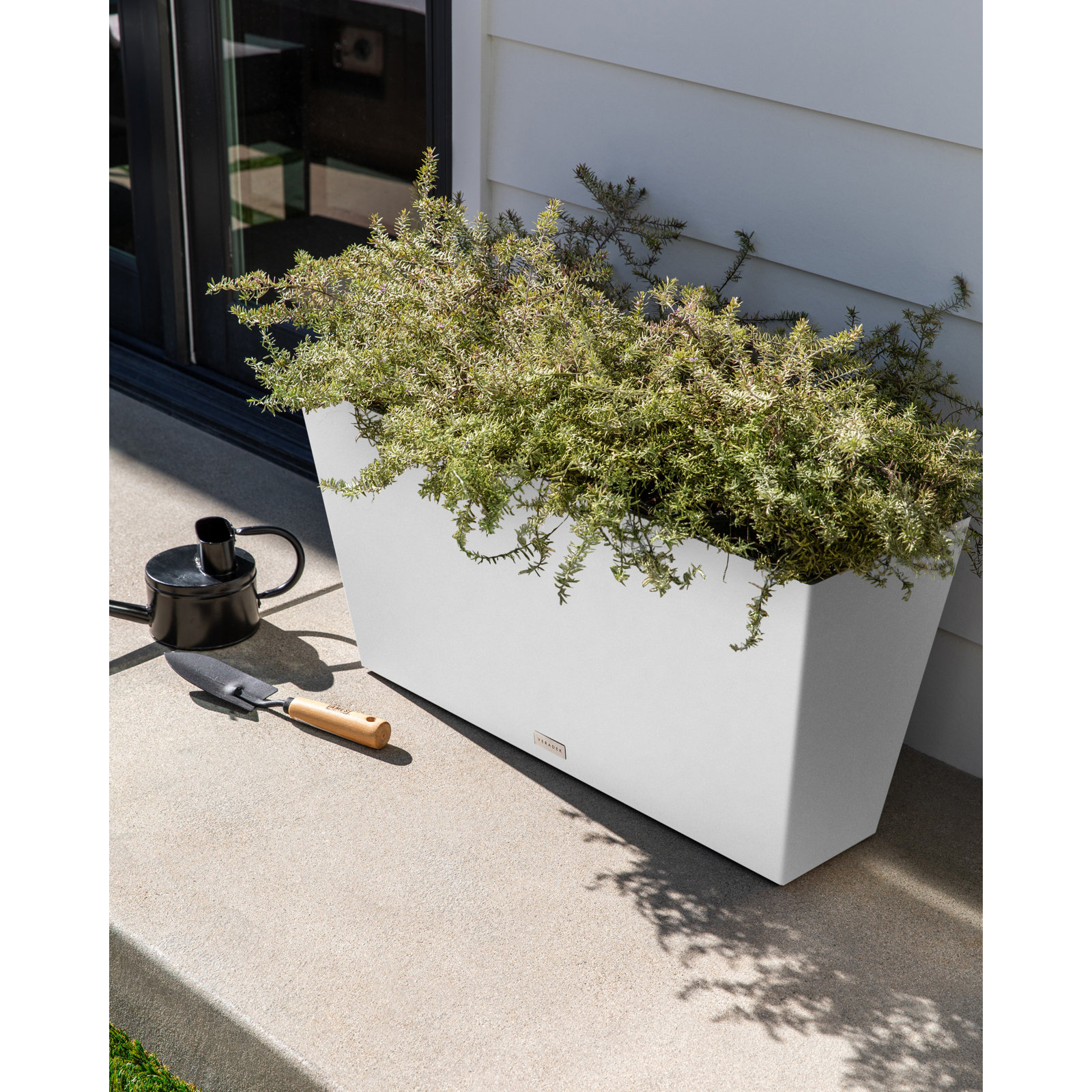 Pure Series Midori Planter, 15.25" H x 31" W x 10" D, 1, White