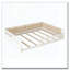Lit plateforme tapissier en bois pleine grandeur avec garde-corps et coussin-51122337