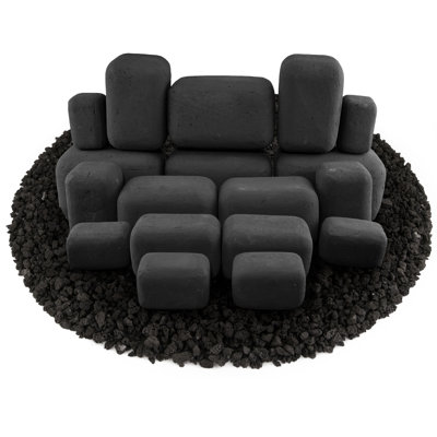 6'' x 6'' Rectangle Ceramic Fire Pit Accessory