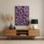 Abstrait floral 59, art mural en métal mauve-1455218779