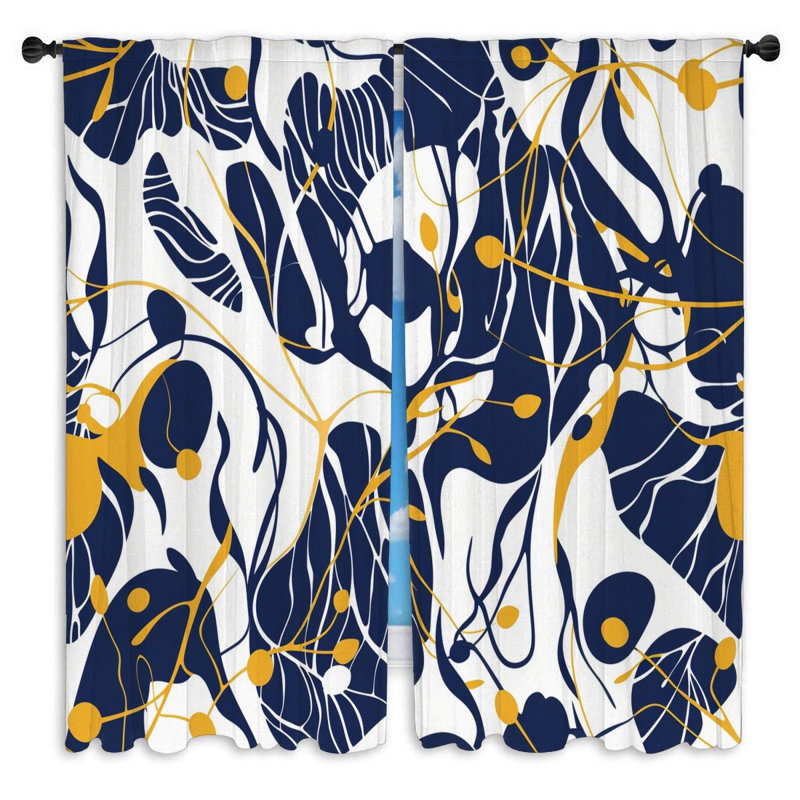 Paire de rideaux obscurcissant en polyester Rockey, L 40 po x L 52 po