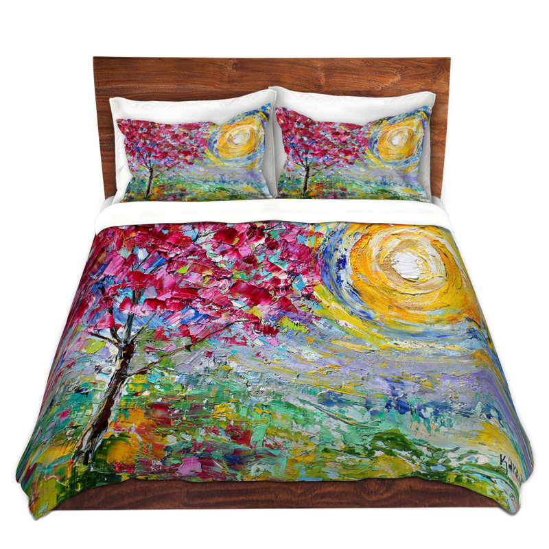 Ensemble de housse de couette en microfibre DiaNoche par Karen Tarlton - Spring Sunrise