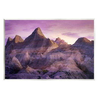 «Badlands Canyon Cliff Landscape Floater», art mural par Rick Berk