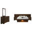 Ensemble de chambre avec lit plateforme 5 pièces et 2 tables de chevet Cappuccino-2024821967-2024821966-2024821965