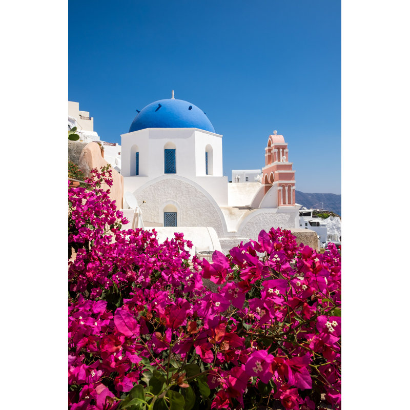 Eldana Traditional Cycladic House par Martinm303 - Photographie de toile tendue, H 18 po x l 12 po