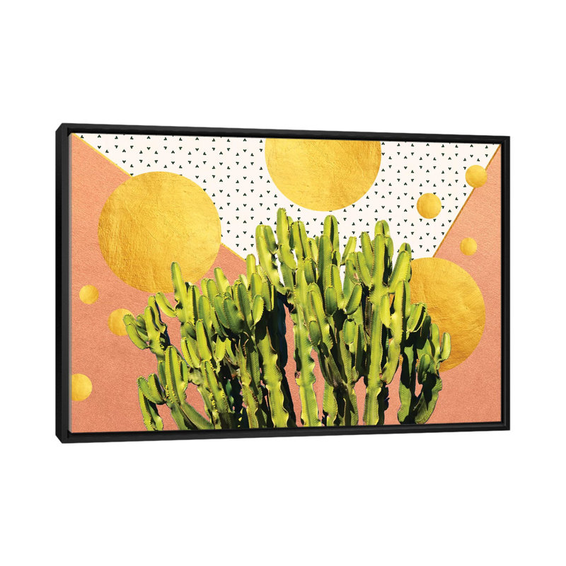 «Cactus Dream», impression sur toile, H 40 po x l 60 po x P 1,5 po, Toile encadrée noire