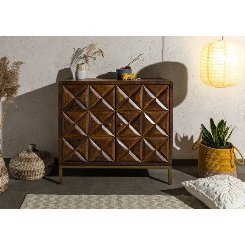 Solid Wood 94cm W Chest of Drawers