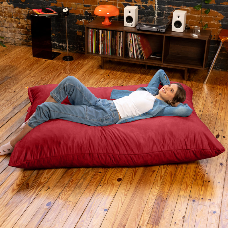Oreiller de sol et chaise longue 5,5 pi, Cinabre