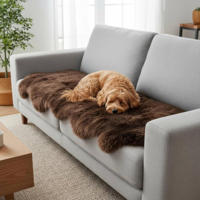 Tapis brun fait à la main Fraga