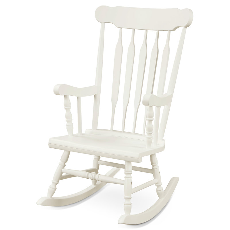 Chaise berçante Remie, Blanc