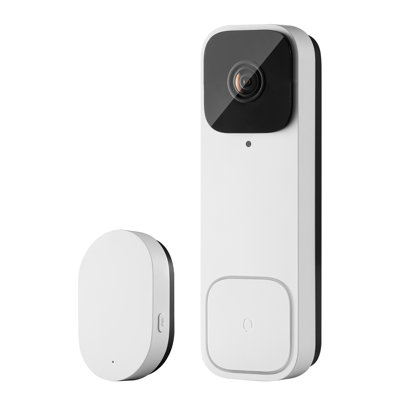 Video Doorbell, 2K Wireless Camera Ring Doorbell Works with 170° Ultra-Wide View, 2-Way Audio, Motion Detection & Night Vision, Supports Alexei & Google, Cloud Storage, Battery/Wired Powered