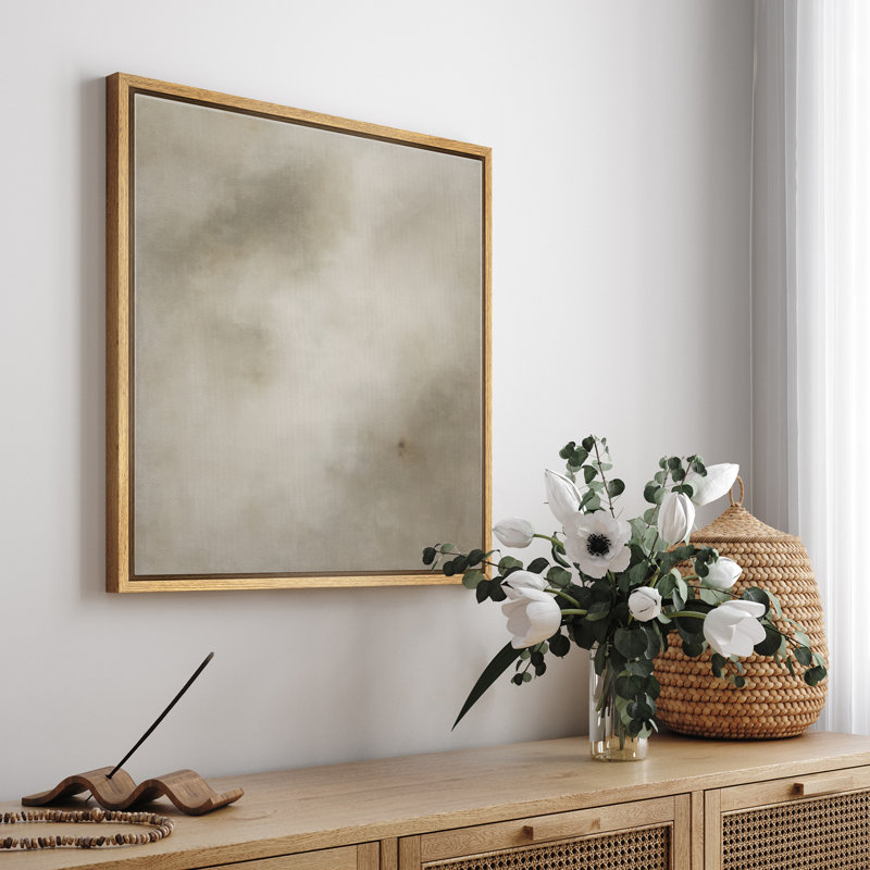 Reproduction d'art encadrée sur toile encadrée pour décoration de salon, Naturel, H 24,8 po x l 24,8 po
