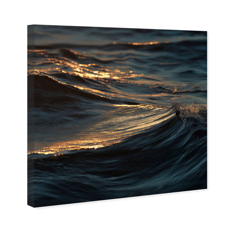 Sunset Sea I Print by Oliver Gal, 12" H x 12" W, Gallery Wrapped