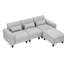 Canapé à accoudoirs arrondis 84,6 po Eibe-1287625845