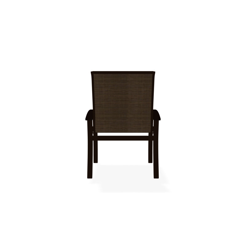 Belle Isle Outdoor Dining Chair, Bark, Kona