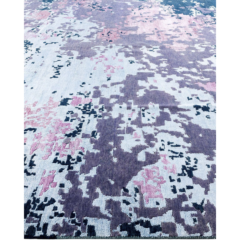 Overdyed One-of-a-Kind 8' 10" X 12' 0" Hand Knotted Area Rug
