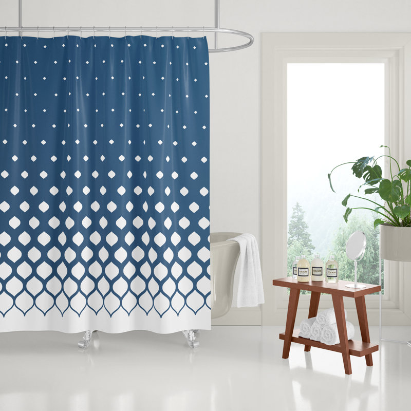 Rideau de douche Averill, Bleu pigeon