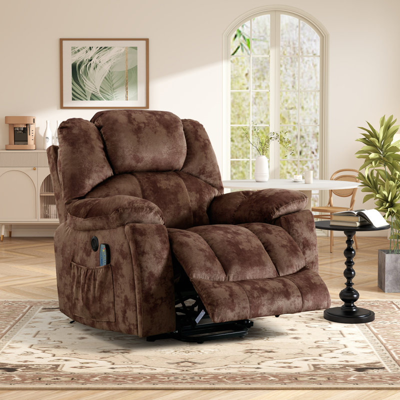 40.16" W Power Lift Recliner Chair with Massage and Heat, Hidden Cup Holder, Side Storage Pocket and USB Charging Port for Living Room